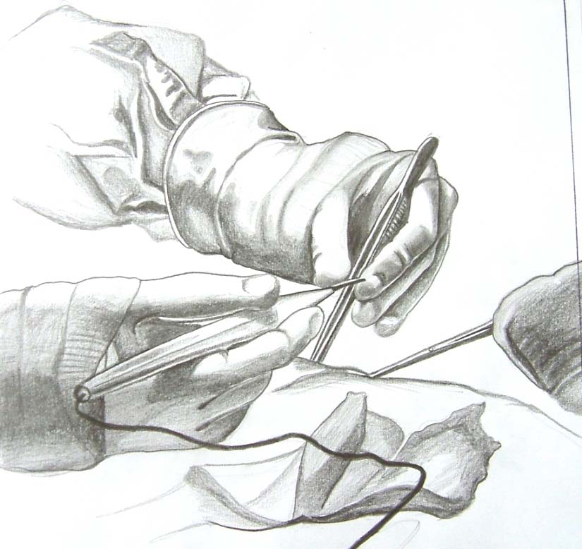 Medical artwork studies in pencil experimenting with mind mapping and illustration of medical lectures and presentations in real time as a medical student
